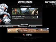 Tablet Screenshot of crysisdemo.com